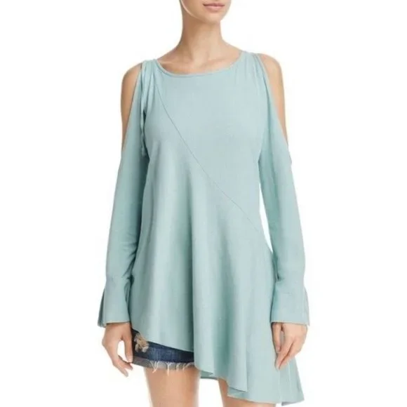 Free People Light Blue Long Sleeve Tunic - Picture 2 of 11